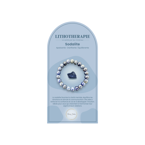 Bracelet pierres naturelles sodalite