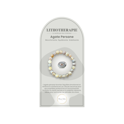 Bracelet pierres naturelles Agate persane