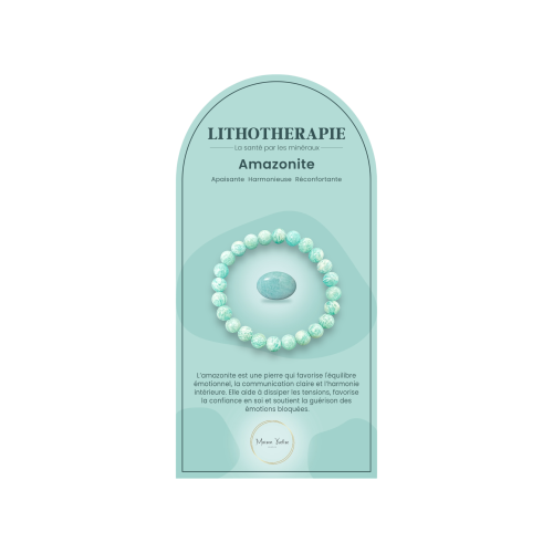Bracelet pierres naturelles Amazonite