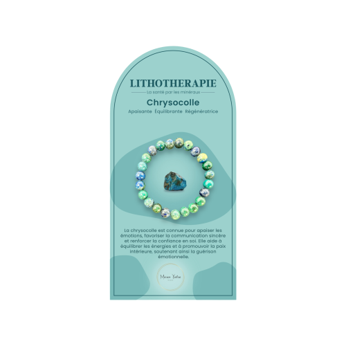 Bracelet pierres naturelles Chrysocolle
