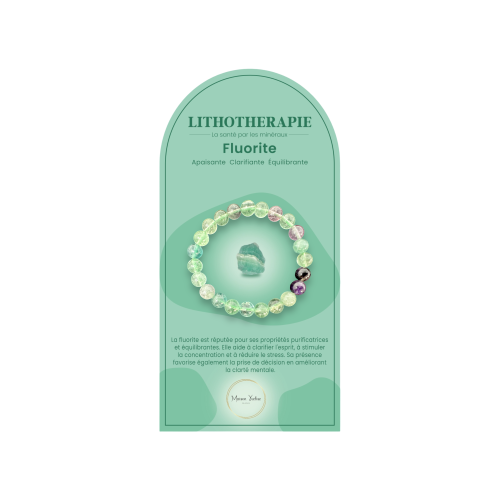 Bracelet pierres naturelles Fluorite