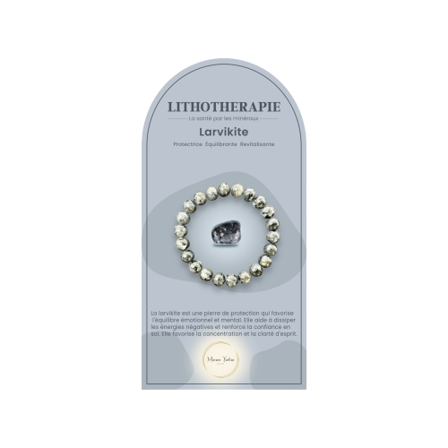 Bracelet pierres naturelles Larvikite