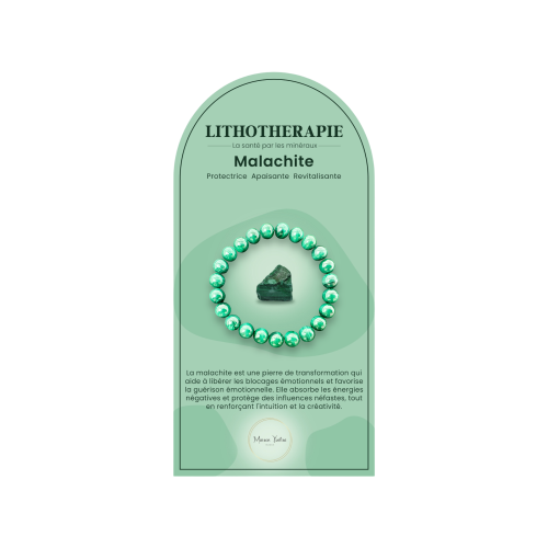 Bracelet pierres naturelles Malachite