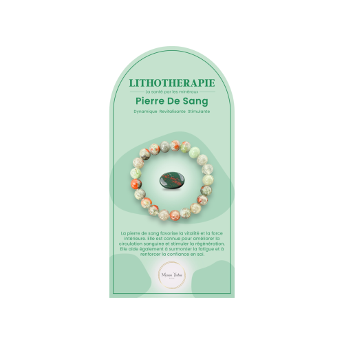 Bracelet pierres naturelles Pierre de sang