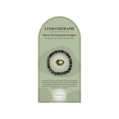 Bracelet pierres naturelles Pierre de sang de dragon