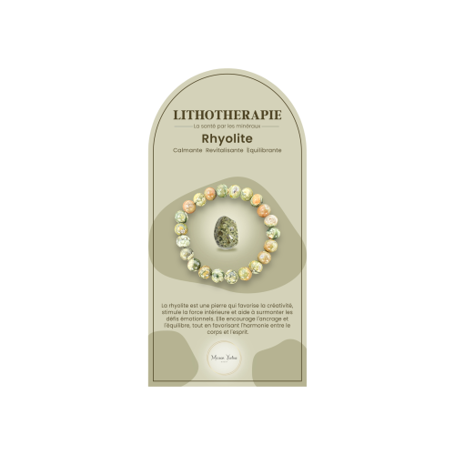 Bracelet pierres naturelles ryolite