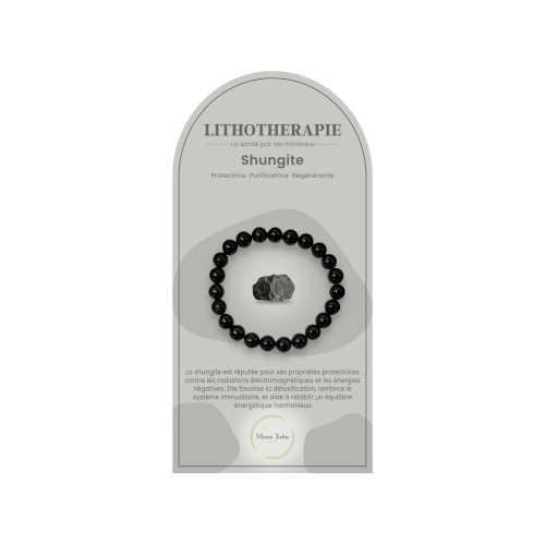 Bracelet pierres naturelles Shungite