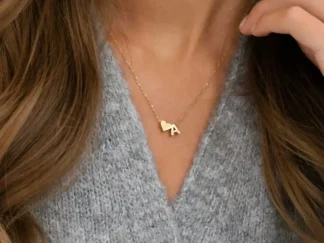 Collier Ras de Cou Cœur & Lettre – Argent ou Or 15k Femme