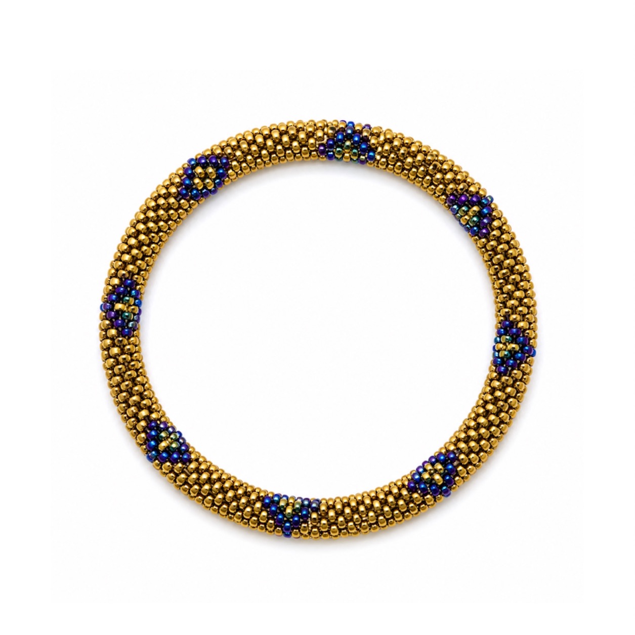 Bracelet népalais (Marron et violet foncé lumineux)