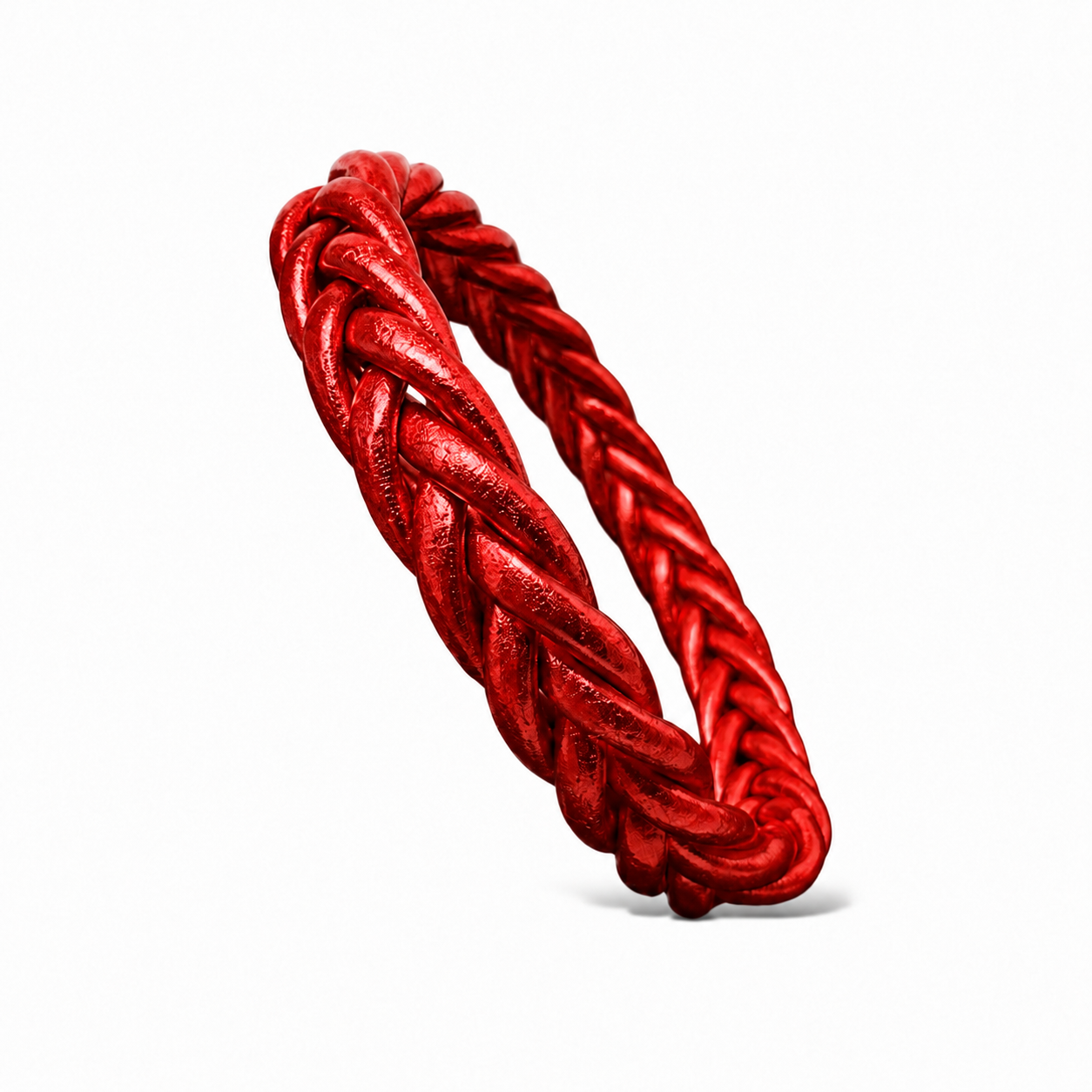 Bracelet Bouddhiste Rouge Tressé – Jonc Thaïlandais