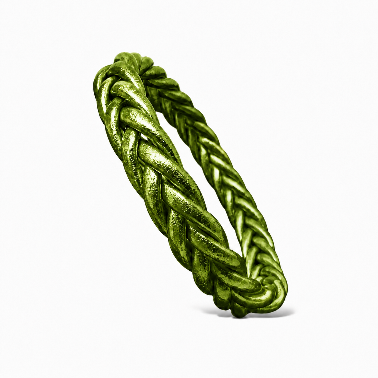 Bracelet Bouddhiste Tressé Vert Olive